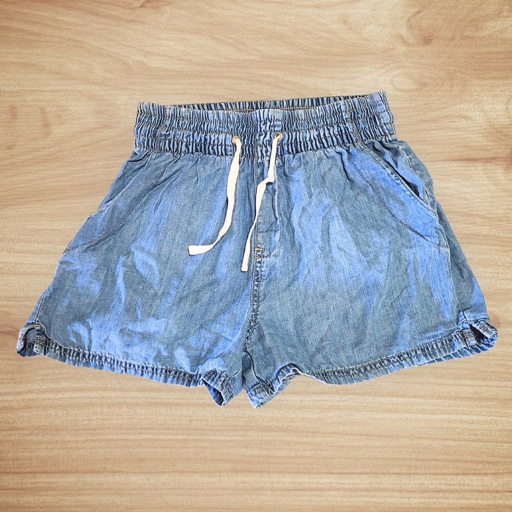 Suzy Shier High Waist Blue Denim Shorts